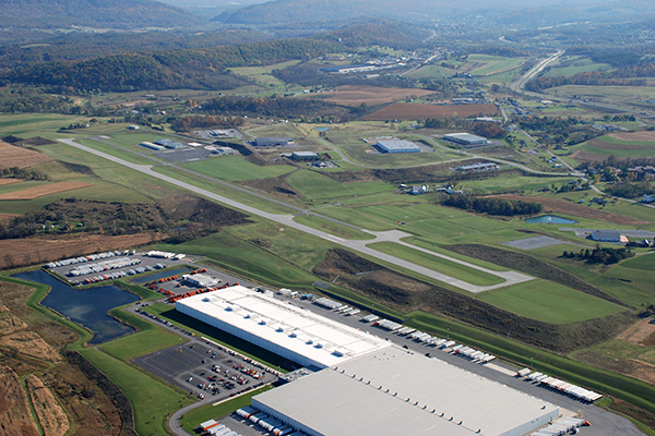 Aerial of Bedford County Airport